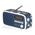 VQ Dexter DAB/DAB+ Digital & FM Radio - Laura Ashley Elveden Navy - VQDEXTERLAN