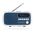 VQ Dexter DAB/DAB+ Digital & FM Radio - Laura Ashley Elveden Navy - VQDEXTERLAN