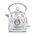 Laura Ashley 1.7L Dome Kettle - Elveden White - LADKEW