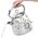 Laura Ashley 1.7L Dome Kettle - Elveden White - LADKEW