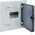 Small distributor,golf,flush,1row,4M,IP40,MS-terminal,ANZ,N+PE,transparent door