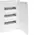 Small distributor,golf,flush,3row,36M,IP40,MS-terminal,ANZ,N+PE,white door