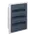 Small distributor,golf,flush,3row,IP40,54M,MS-terminal,ANZ,N+PE,transparent door