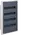 Small distributor,golf,flush,4row,IP40,72M,MS-terminal,ANZ,N+PE,transparent door