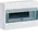 Sm.distr.,VD/IC²,surface,1row,12M,IP40,MS-terminals,AUS,N+PE,transparent door