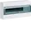 Sm.distr.,VD/IC²,surface,1row,18M,IP40,MS-terminals,AUS,N+PE,transparent door
