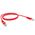 CERTECH Cat6 24AWG U/UTP RJ45 Patch Lead, 1m, Red PVC Jacket