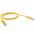 CERTECH Cat6 24AWG U/UTP RJ45 Patch Lead, 1.5m, Yellow PVC Jacket