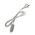 FLEX & PLUG 240V POWER CORD w/inline switch (White)