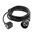 EXTENSION LEAD Piggy Back 15A 25m Flex Blk / 10A Plug