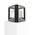 WALL S/M 20W SQ Matt Blk 3K IP65 4 x Opal Diff 850 Lm