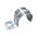 SADDLE HALF STAINLESS STEEL 20mm 6.6mm hole x 50