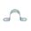 SADDLE HALF STAINLESS STEEL 20mm 6.6mm hole x 50