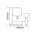 WALL Int City S/M 6W + 3W Reader Matt Wh w/Frosted Diff RIGHT