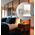 WALL Int City S/M 6W + 3W Reader Matt Wh w/Frosted Diff RIGHT
