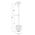 PENDANT ES Weathered Charcoal & washed wood CAGE OD180mm