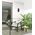 PILLAR Up/Dn Double GU10 x 4 RECT Base IP65 Blk OD155mm X H 300mm
