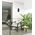 PILLAR Up/Dn Double GU10 x 4 RECT Base IP65 Blk OD155mm X H 300mm