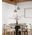 PENDANT S/M LED Smokey Black Glass w/Segments Ellipse 5W Tri 3K/4K/6K 182 Lm
