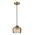 PENDANT S/M LED Amber Glass w/Segments Ellipse 5W Tri 3K/4K/6K 281 Lm