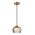 PENDANT S/M LED Amber Glass w/Segments Ellipse 5W Tri 3K/4K/6K 281 Lm