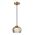 PENDANT S/M LED Amber Glass w/Segments Ellipse 5W Tri 3K/4K/6K 281 Lm
