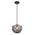 PENDANT ES Smoke Glass FlatTop Dome Ant.Brass Highlight OD220mm
