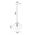 PENDANT ES Smoke Glass FlatTop Dome Ant.Brass Highlight OD220mm