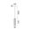 PENDANT GU10 10W White Aluminium Ribbed Cylinder OD65mm