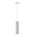 PENDANT GU10 10W White Aluminium Ribbed Cylinder OD65mm