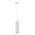 PENDANT GU10 10W White Aluminium Ribbed Cylinder OD65mm