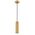 PENDANT GU10 10W White Aluminium Ribbed Cylinder OD65mm