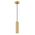 PENDANT GU10 10W White Aluminium Ribbed Cylinder OD65mm