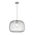PENDANT ES 40W Clear Glass w/Segments Chrome Highlight DOME OD400mm