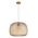 PENDANT ES 40W Clear Glass w/Segments Chrome Highlight DOME OD400mm
