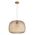 PENDANT ES 40W Clear Glass w/Segments Chrome Highlight DOME OD400mm