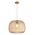 PENDANT ES 40W Clear Glass w/Segments Chrome Highlight DOME OD400mm