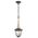 PENDANT ES Satin Brass & Dark Wood CAGE OD180mm