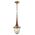 PENDANT ES Satin Brass & Dark Wood CAGE OD180mm