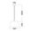 PENDANT ES 60W Wh w/Gold Interior Iron SLANTED w/Flower Pattern OD350 x H250 mm