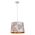 PENDANT ES 60W Wh w/Gold Interior Iron SLANTED w/Maple Leaf Pattern OD350 x H250 mm