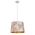 PENDANT ES 60W Wh w/Gold Interior Iron SLANTED w/Maple Leaf Pattern OD350 x H250 mm