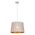 PENDANT ES 60W Wh w/Gold Interior Iron SLANTED w/Vector Pattern OD350 x H250 mm