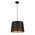 PENDANT ES 60W Blk w/Gold Interior Iron SLANTED w/Geometry Pattern OD350 x H250 mm