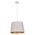 PENDANT ES 60W Wh w/Gold Interior Iron SLANTED w/Geometry Pattern OD350 x H250 mm