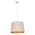 PENDANT ES 60W Blk w/Gold Interior Iron SLANTED w/Geometry Pattern OD350 x H250 mm