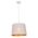 PENDANT ES 60W Blk w/Gold Interior Iron SLANTED w/Geometry Pattern OD350 x H250 mm