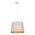 PENDANT ES 60W Blk w/Gold Interior Iron SLANTED w/Tree Pattern OD350 x H250 mm