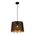 PENDANT ES 60W Wh w/Gold Interior Iron SLANTED w/Flower Pattern OD350 x H250 mm