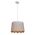 PENDANT ES 60W Wh w/Gold Interior Iron SLANTED w/Flower Pattern OD350 x H250 mm